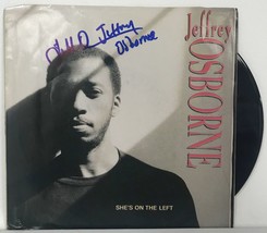 Jeffrey Osborne Signed Autographed &quot;She&#39;s on the Left&quot; 45 RPM Record Album - COA - £24.16 GBP