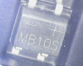 10 Pcs Pack Lot MB10S 0.5A 1000V SOP-4 Bridge Rectifier SMD Surface Moun... - £9.12 GBP