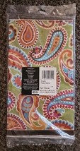 Amscan Paper Tablecloth Tablecover Paisley Brights 54 x 102 Inches - $3.85