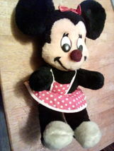 Vintage 1960&#39;s Minnie Mouse Walt Disney Characters Plush California 15” ... - $10.84