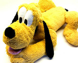 Disney Store Pluto Plush  Exclusive Stuffed Dog Sitting 16 inches Long - $9.63