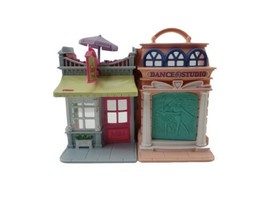 2001 Fisher Price Dance Studio Candy Shop Loving Family Fold &amp; Go Portable House - £9.75 GBP