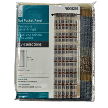 Home Rod Pocket Panel Style Selections 52x84in Mineral Blue Polyester 0005292 - $19.99