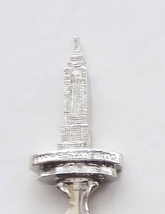 Collector Souvenir Spoon USA New York Empire State Building 3D Figural - £5.46 GBP