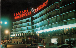 Night View of Caesars Boardwalk Regency Hotel and Casino NJ Postcard PC419 - $4.99