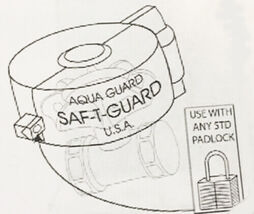 Aqua Guard Valve Lock fits Ball, Gate Vales - $23.95 CAD