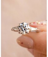 1.20 Ct Round Cubic Zirconia 925 sterling silver Engagement Wedding Bridal Ring  - $8,888.00