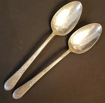 1847 Rogers Bros International ADORATION Serving Spoon LOT Silver Plated... - $29.62