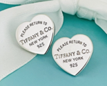 LARGE 0.50&quot; Return to Tiffany &amp; Co Heart Tag Stud Earrings - $449.00