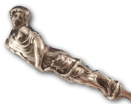 Art Silver Wendt Caldwell Berry Spoon Woman Greek Roman Goddess Figural Grapes - £1,175.15 GBP