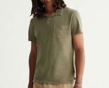 Lucky Brand Men&#39;s Johnny Collar Polo Shirt in Deep Lichen Green-Size Small - $29.97