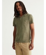 Lucky Brand Men&#39;s Johnny Collar Polo Shirt in Deep Lichen Green-Size Small - £24.01 GBP