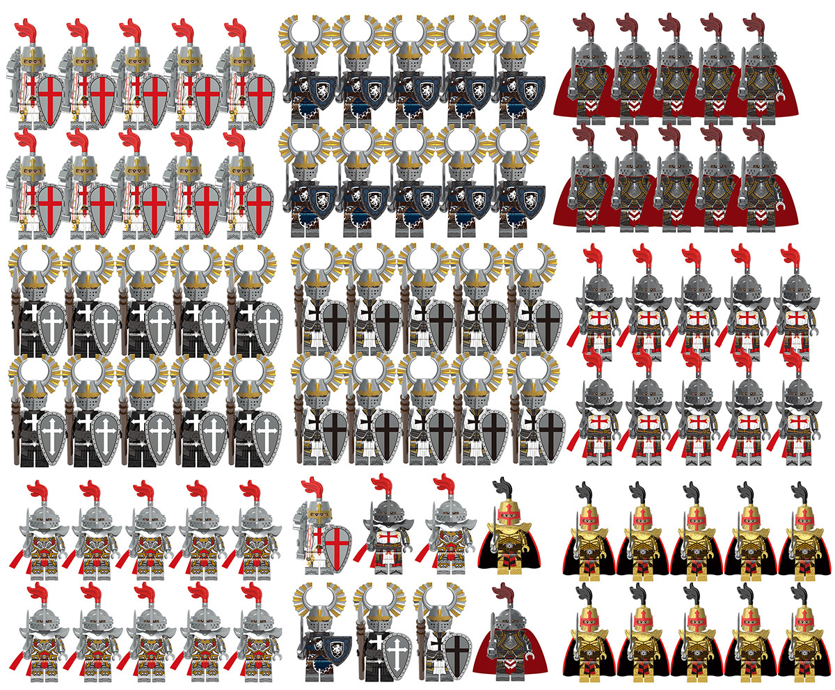 88pcs Medieval Knights Legion Army Soliders Collection Minifigures Lot
