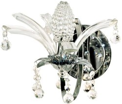 Wall Sconce Dale Tiffany Sullivan Traditional Antique Polished Chrome Metal - £119.89 GBP
