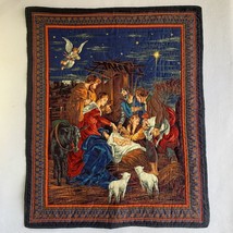 Nativity Wall Hanging Christmas Quilted Fabric 2004 Cranston Completed 4... - $29.95