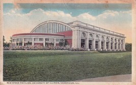Stock Pavilion University of Illinois Champaign IL 1919 Postcard C58 - £2.33 GBP