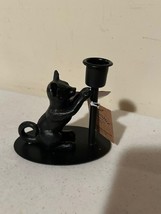 2 new Cat black  iron Candlestick Holders image 5
