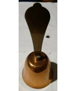 Vintage Polished Copper Bell With Brass Handle  - £2.31 GBP