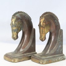 Trojan Horse Bookends Dodge Inc Copper Plated Machine Age 1930&#39;s Patina - £70.49 GBP