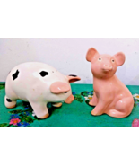 StoryTeller Art Farm House Pigs Big Salt and Pepper Shakers in Original Box - $747.67 MXN