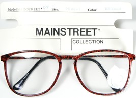 NEW MAINSTREET C-5 WINE AMBER EYEGLASSES GLASSES PLASTIC FRAME 54-18-145mm - €10,17 EUR
