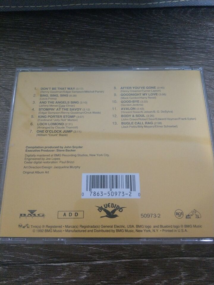 Pure Gold by Benny Goodman (CD, May-1992, Bluebird RCA (USA)) SHIPSN24 Item image 2