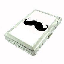 Cool Mustache D7 Cigarette Case with Built in Lighter Metal Wallet - £15.83 GBP