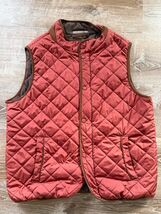 Byron Nelson Men’s Quilted Golf Vest - Size L - Rust/Terra Cotta - Fleec... - $35.99