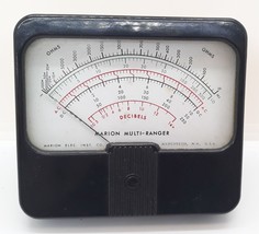Marion Decibels Panel Meter Model 55 Multi-Ranger Range 400UA Resistance... - $79.99