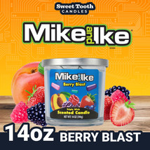 Candle - Mike &amp; Ike Berry Blast Scented 14 Oz - Mike &amp; Ike Berry Blast 14 Oz - £14.31 GBP