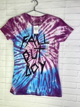 Fall Out Boy Logo Tie Dye Graphic Print T-Shirt Tee Womens Juniors Size S - £10.87 GBP