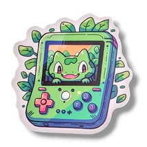 Anime Sticker (YY120): Cutie Bulbasaur with Handheld Game Console, 2 in - £3.89 GBP