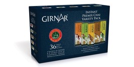 2x GIRNAR Instant Premix Chai-Variety Pack (36 Bags) Cardamom, Red, Masa... - $44.99