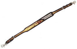 Horse Western Leather Tack Hand-Painted Floral Adjustable Wither Strap 1... - $26.72