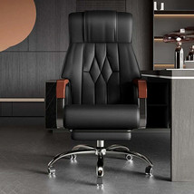 Back Rest Black Office Chair Leather Ergonomic Design Luxury Computer Chair Livi - £1,014.31 GBP+