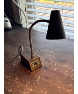 VTG Tensor  #7200 Adjustable Goose Neck Desk Lamp Brown Two settings Lo ... - $34.13 CAD