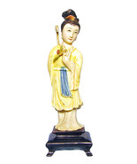 Quan Yen (Yin) Doll with Bird Figurine on Pedestal - $65.00