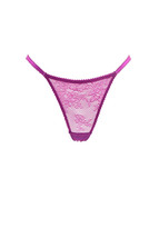 L&#39;agent By Agent Provocateur Womens Thongs Lace Elegant Purple Size S - £15.25 GBP