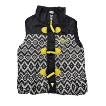 Enyce Jacket Youth 4 Black Yellow Puffer Vest Fireman Toggle Coat Kids Boys - $22.65