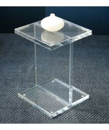 Acrylic / Lucite &quot;I&quot; beam side table - $399.00