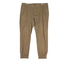 EMPYRE Jogger Chino Men&#39;s 38x28.5 Elastic Ankle Brown Pants, Skater Stre... - $19.35