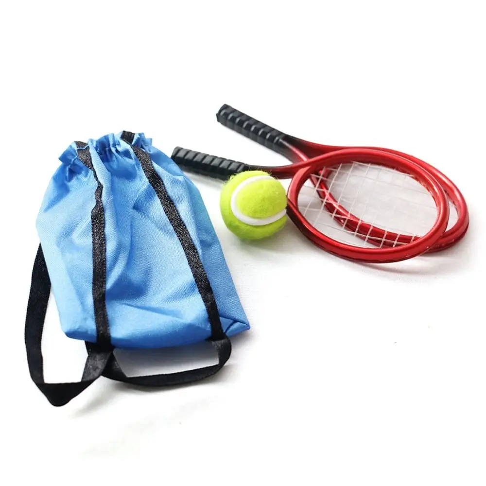 4PCS Photo Props Gift Creative Doll Tennis Racket Miniature Racquet Ball... - $10.19