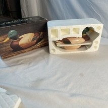 Vintage New in Box 1978 Avon Mallard Duck Ceramic Soap Trinket Dish - $8.99