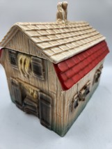 Vintage Regal China Old Mcdonald Barn Cookie Jar 8.5&quot; Tall - £35.13 GBP