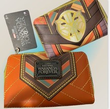 LoungeFly Marvel Black Panther Okoye Cosplay Zip Around Wallet Faux Leat... - $659.42 MXN