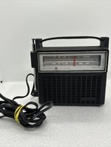 General Electric Vintage Solid State AM/FM Radio GE WORKS 7” X 7” W/ante... - $12.19