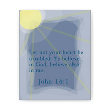   Ye Believe In God John 14:1 Bible Verse Canvas Christian Wall  - £60.94 GBP+