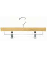 Only Hangers 14&quot; Natural Wooden Pant/Skirt Hanger Box of 50 - $70.53