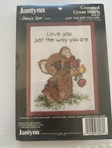 JANLYNN Cross Stitch Kit JUST THE WAY YOU ARE #38-87 Koala Bear New 5X7 ... - £7.83 GBP