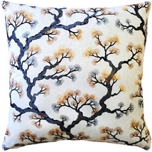 Bonsai Pine Onyx Amber Throw Pillow 19x19, with Polyfill Insert - £68.97 GBP